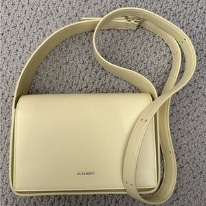 NWT Jil Sander All Day Shoulder Bag in Butter Yellow